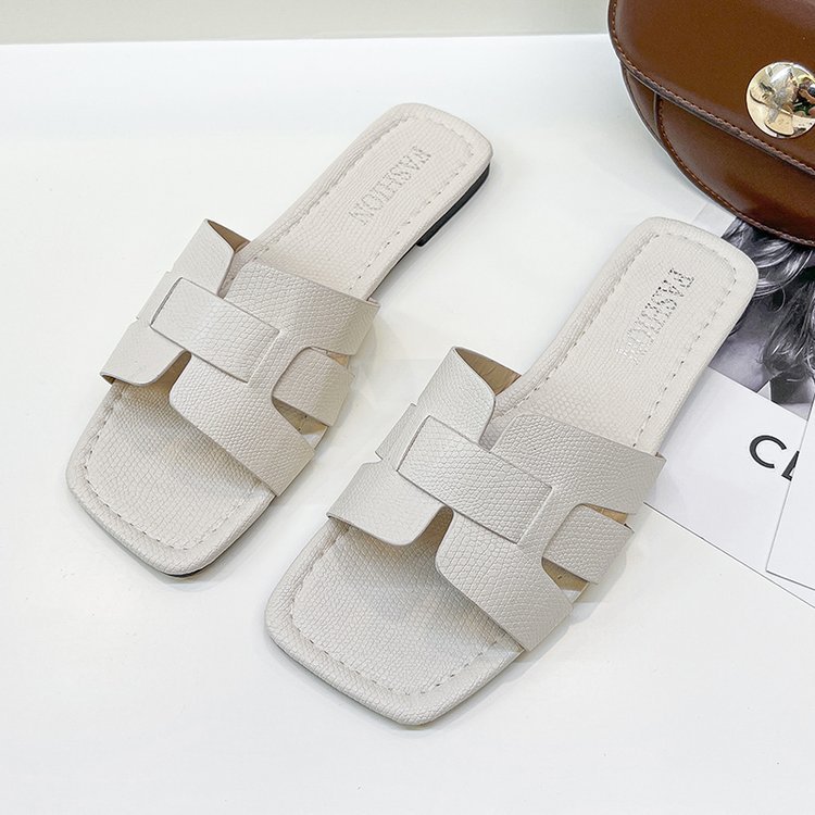 Sandales femme cuir mode, bout carré