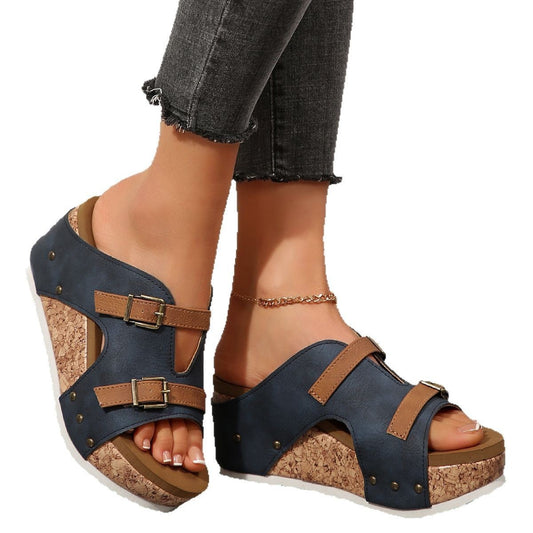 Sandales compensées Bout Ouvert