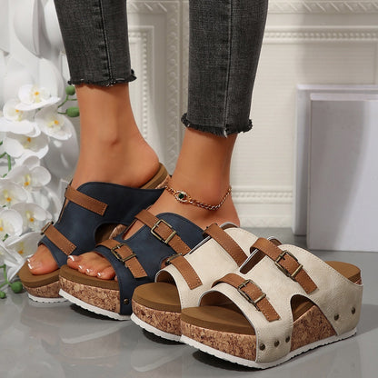 Sandales compensées Bout Ouvert
